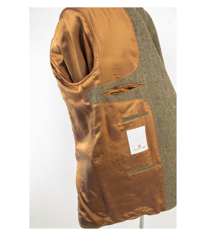 Daniels & Korff Herren Sakko Ellbogen-Patches Gr. 116 Mehrfarbig Wolle Tweed – Foto 7