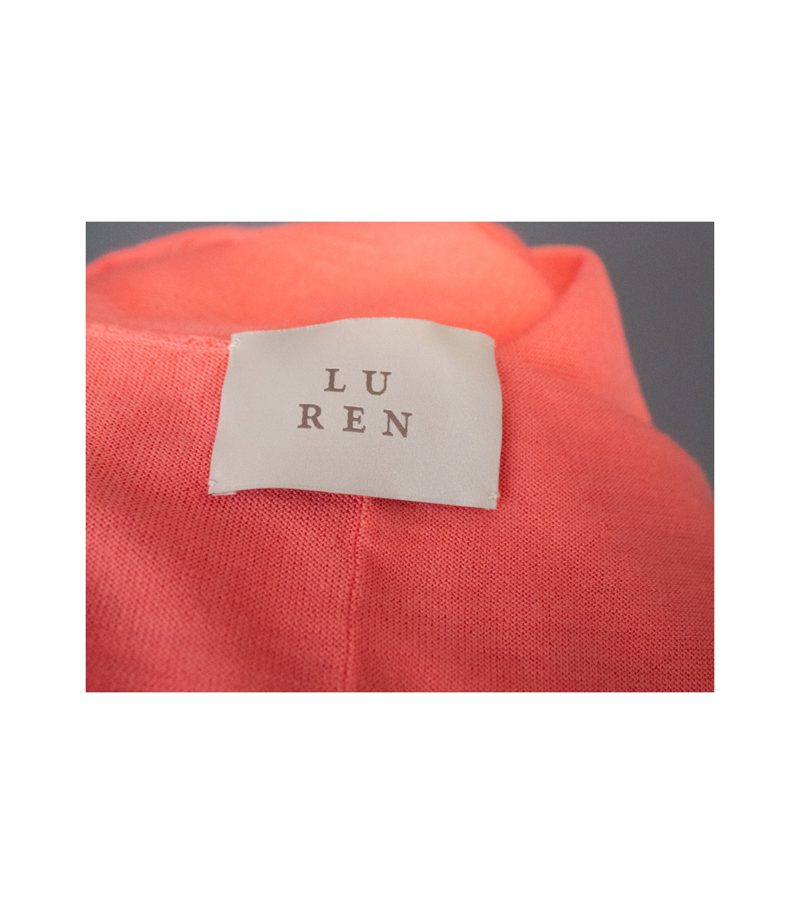 Lu Ren Damen Strickjacke Cardigan Oversized Sample Gr. M Koralle Wolle Merino – Foto 7