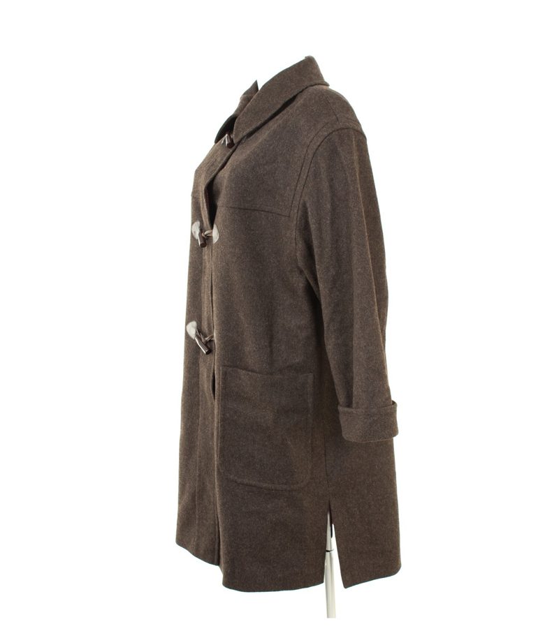 BAUER Loden-Frey Lodenmantel Dufflecoat Damen Gr. DE 44 Braun Wolle Alpaka – Foto 3