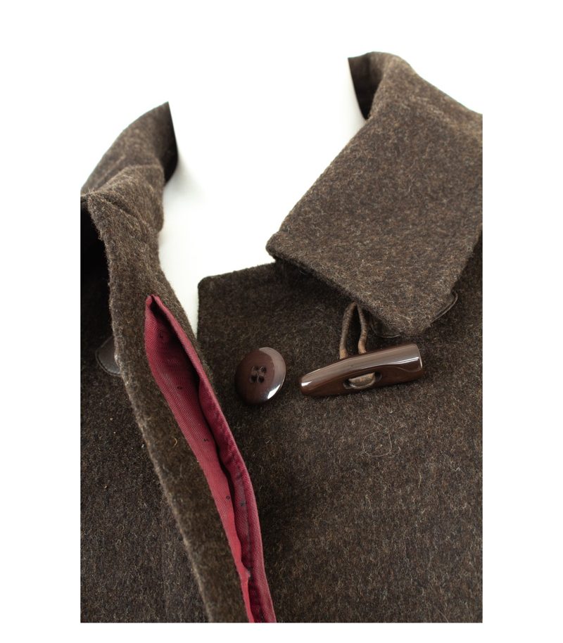 BAUER Loden-Frey Lodenmantel Dufflecoat Damen Gr. DE 44 Braun Wolle Alpaka – Foto 5
