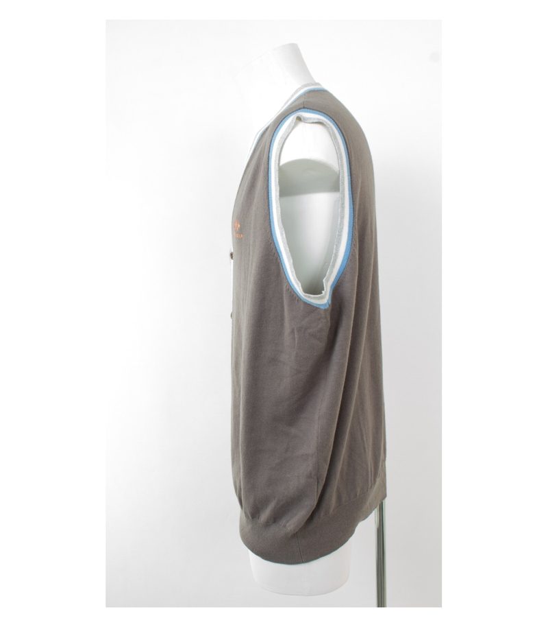 Brax Herren Golf Pullunder Strickweste Kris Gr. XXL Grau Baumwolle Kaschmir – Foto 3