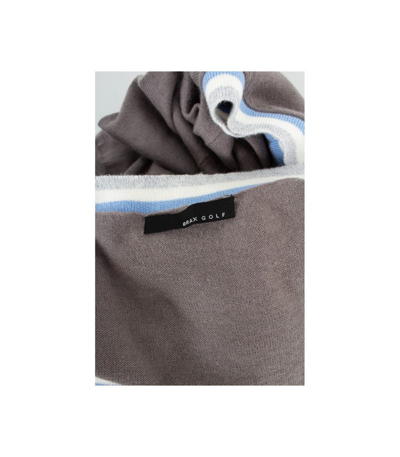 Brax Herren Golf Pullunder Strickweste Kris Gr. XXL Grau Baumwolle Kaschmir – Foto 5