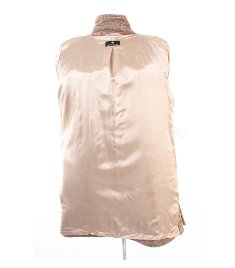 Peter Hahn Damen Mantel Wollmantel 77% Gr. 44 Beige Alpaka Neu – Foto 4