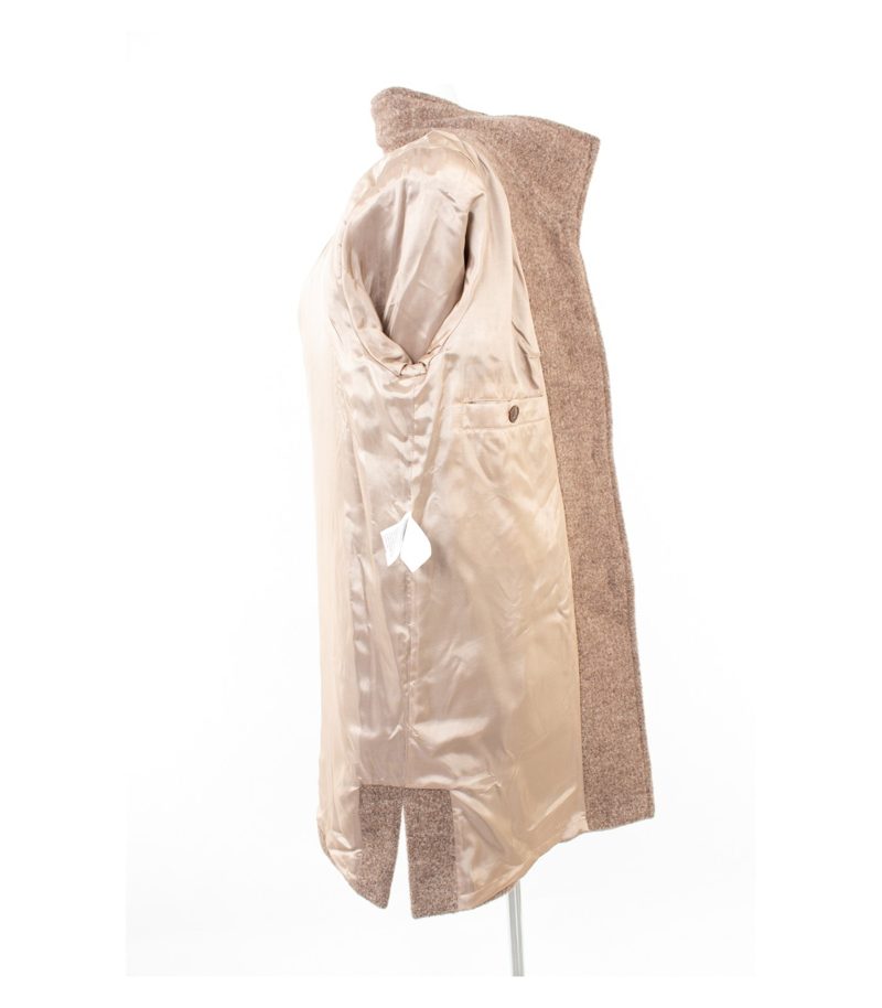 Peter Hahn Damen Mantel Wollmantel 77% Gr. 44 Beige Alpaka Neu – Foto 5