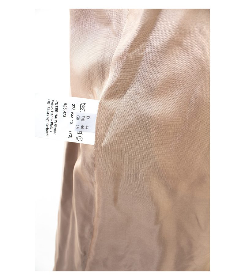 Peter Hahn Damen Mantel Wollmantel 77% Gr. 44 Beige Alpaka Neu – Foto 6
