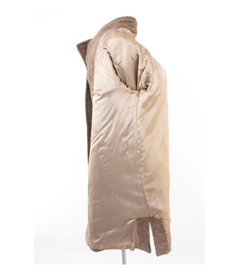 Peter Hahn Damen Mantel Wollmantel 77% Gr. 44 Beige Alpaka Neu – Foto 9
