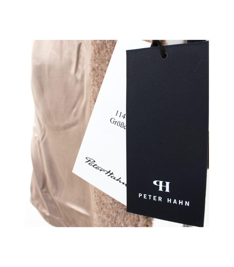 Peter Hahn Damen Mantel Wollmantel 77% Gr. 44 Beige Alpaka Neu – Foto 10