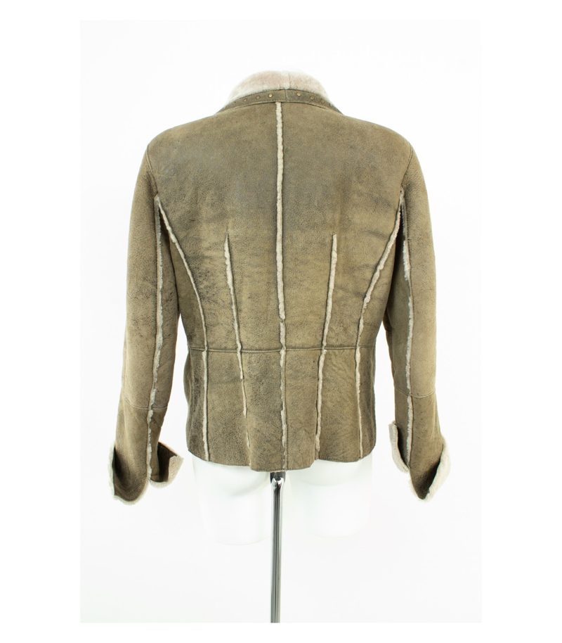 Heine Damen Jacke Lammfelljacke Gr. 40 Echtes Lammfell – Foto 4