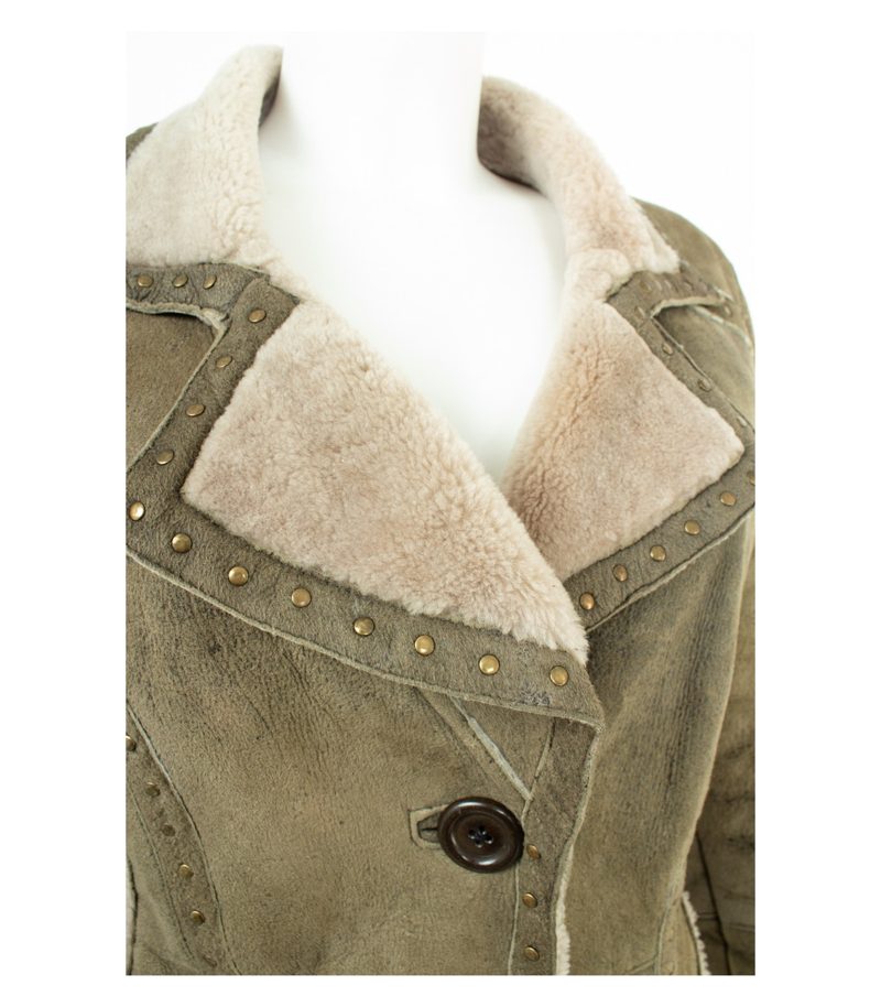 Heine Damen Jacke Lammfelljacke Gr. 40 Echtes Lammfell – Foto 5