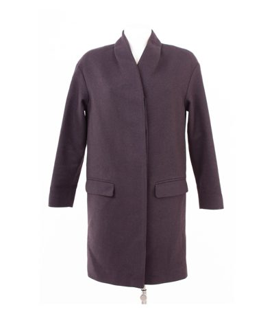 COS Damen Mantel Wollmantel Oversized Minimalistisch Gr. 34 Lila Wolle