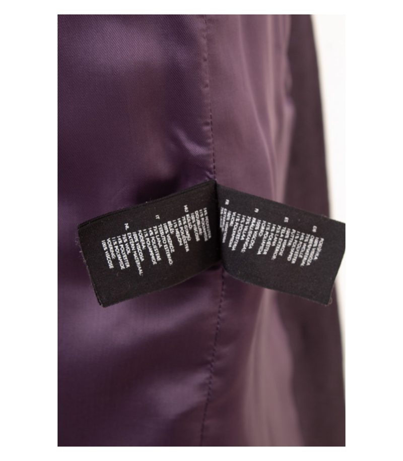 COS Damen Mantel Wollmantel Oversized Minimalistisch Gr. 34 Lila Wolle – Foto 8