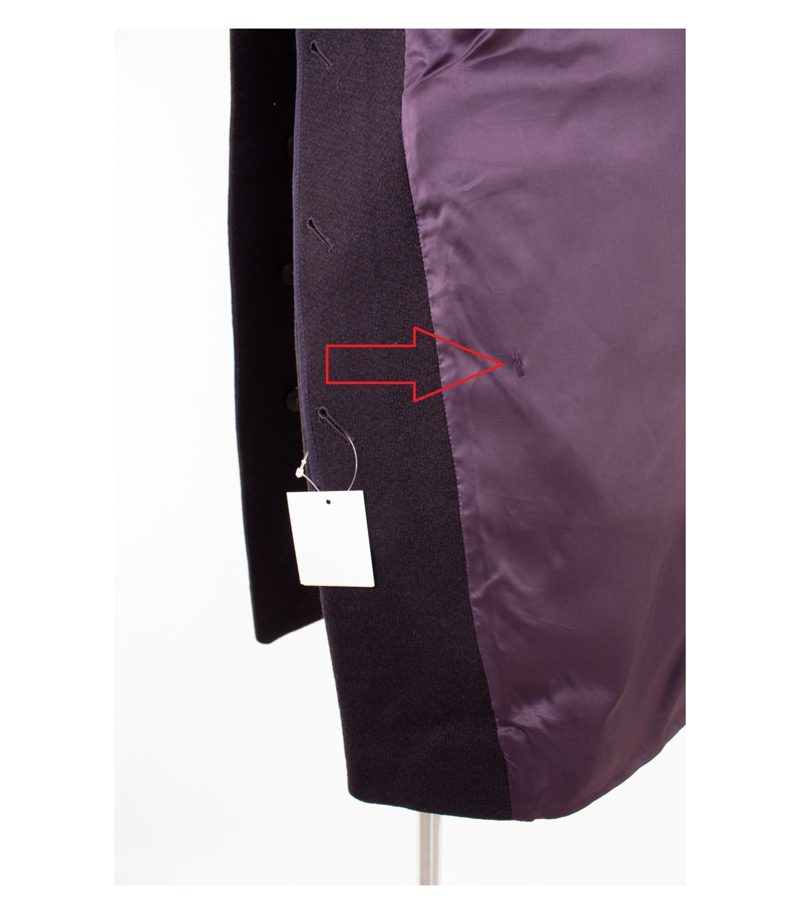 COS Damen Mantel Wollmantel Oversized Minimalistisch Gr. 34 Lila Wolle – Foto 9