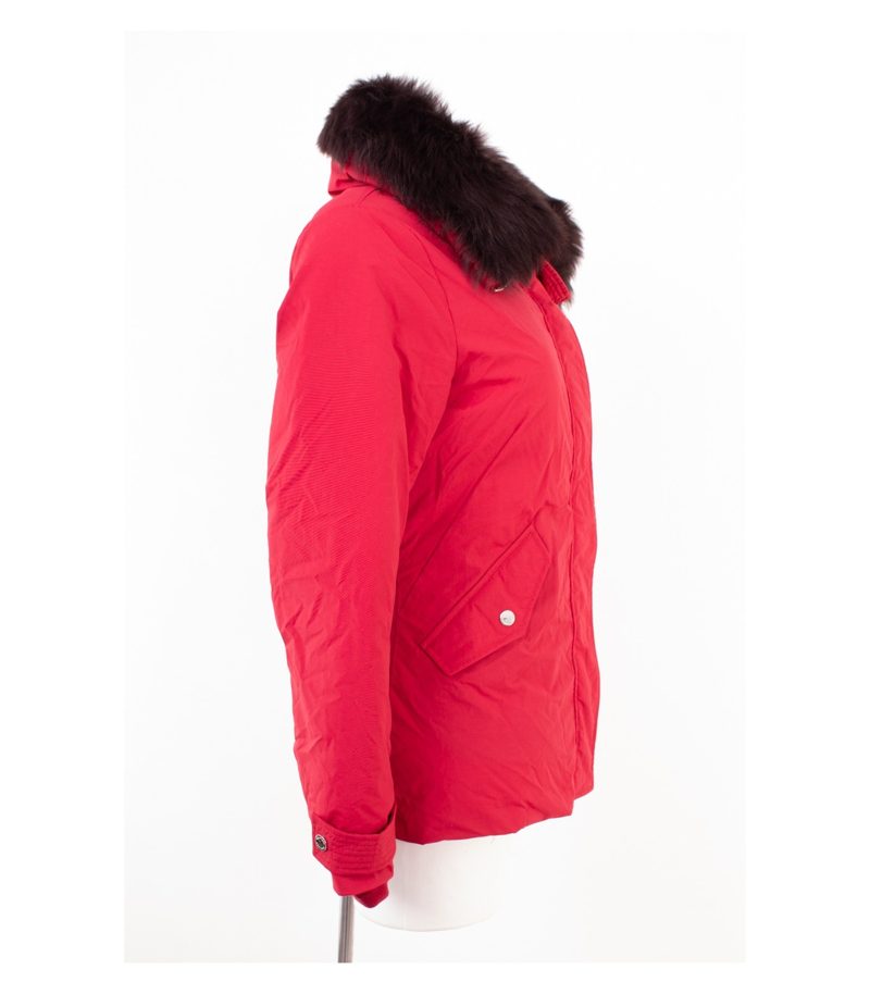 Belstaff Damen Daunenjacke Petrel Echtfell Wasserdicht Gr. IT 42 (DE 36) Rot Neu – Foto 2