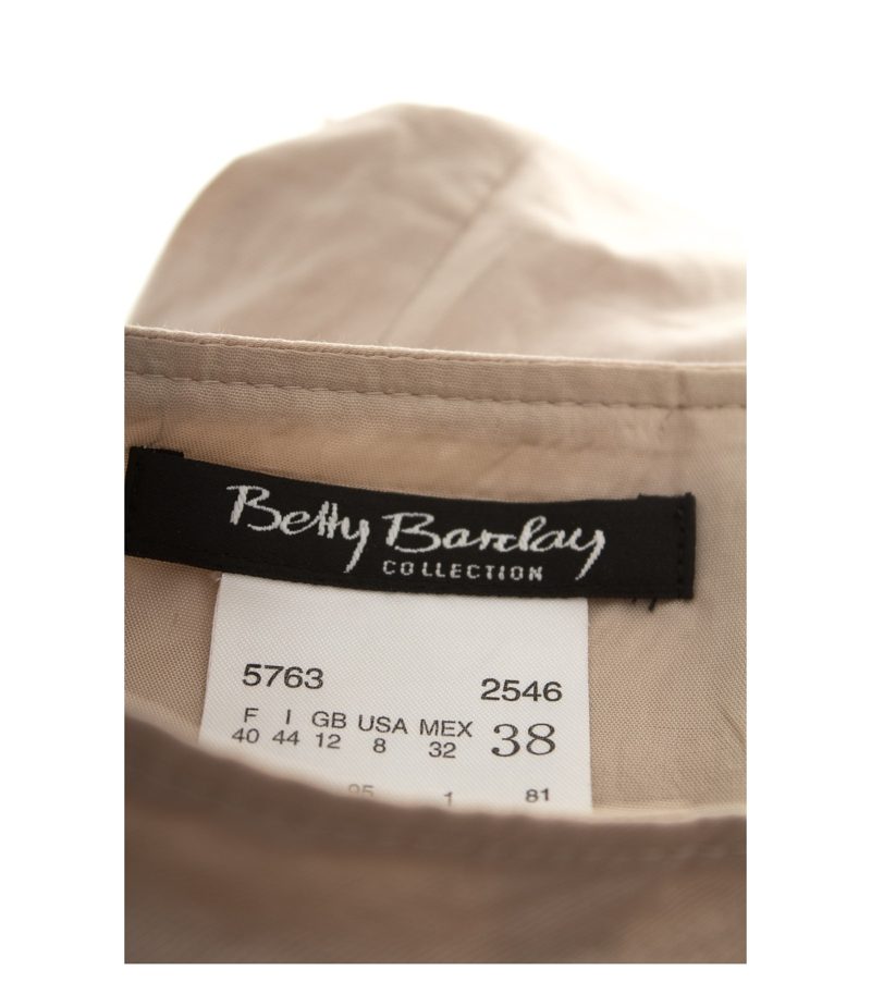 Betty Barclay Damen Rock Gr. DE 38 A-Linie Creme Baumwolle – Foto 3