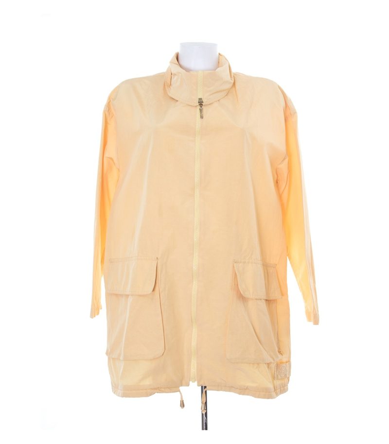 AIRFIELD Jacke Baumwolle Gelb Gr. DE 40 Leichte Outdoorjacke Parka Oversize – Foto 1