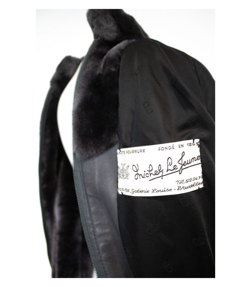 Christian Dior Damen Jacke Pelzjacke Bomberjacke Echtpelz Vintage Gr. M Grau – Foto 10