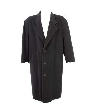 Hugo Boss Herren Mantel Wollmantel Business Gr. 25 (Kurzgröße) Schwarz Wolle