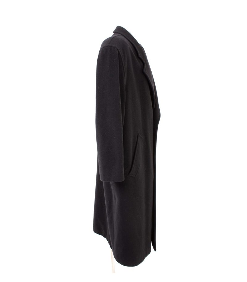 Hugo Boss Herren Mantel Wollmantel Business Gr. 25 (Kurzgröße) Schwarz Wolle – Foto 2