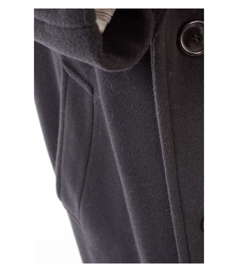 Hugo Boss Herren Mantel Wollmantel Business Gr. 25 (Kurzgröße) Schwarz Wolle – Foto 5
