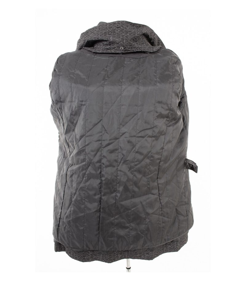 Schöffel Damen Jacke Funktionsjacke Parka Gemustert Gürtel Gr. 40 Grau – Foto 8