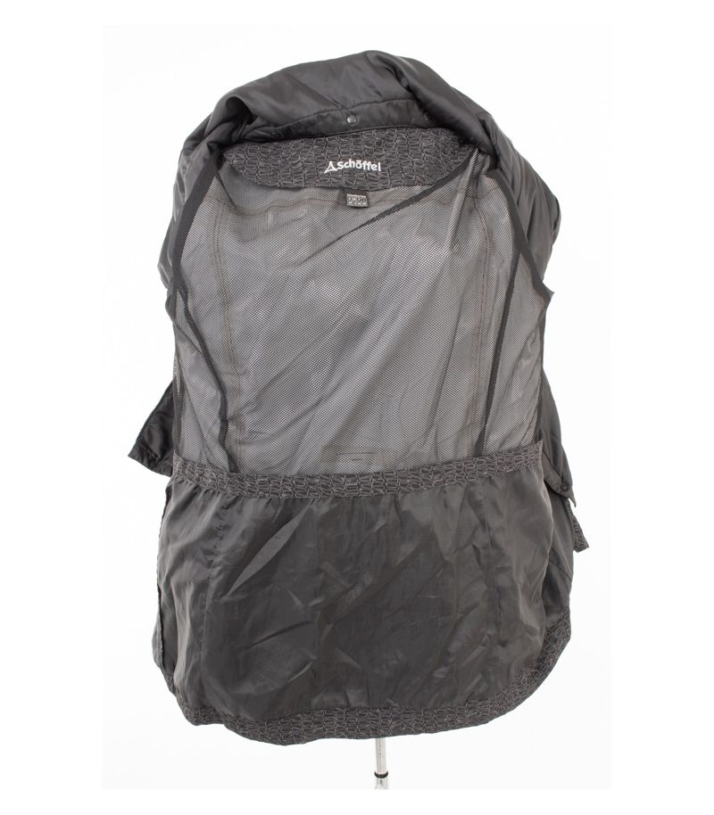 Schöffel Damen Jacke Funktionsjacke Parka Gemustert Gürtel Gr. 40 Grau – Foto 9