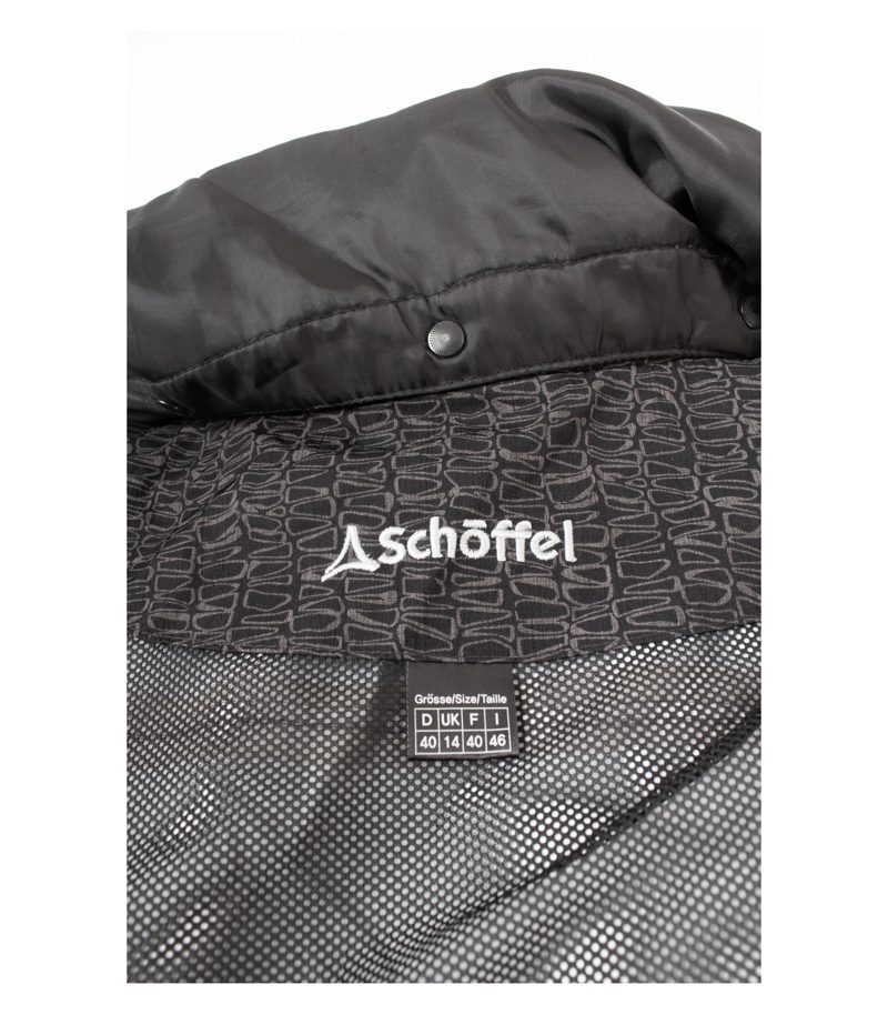 Schöffel Damen Jacke Funktionsjacke Parka Gemustert Gürtel Gr. 40 Grau – Foto 10