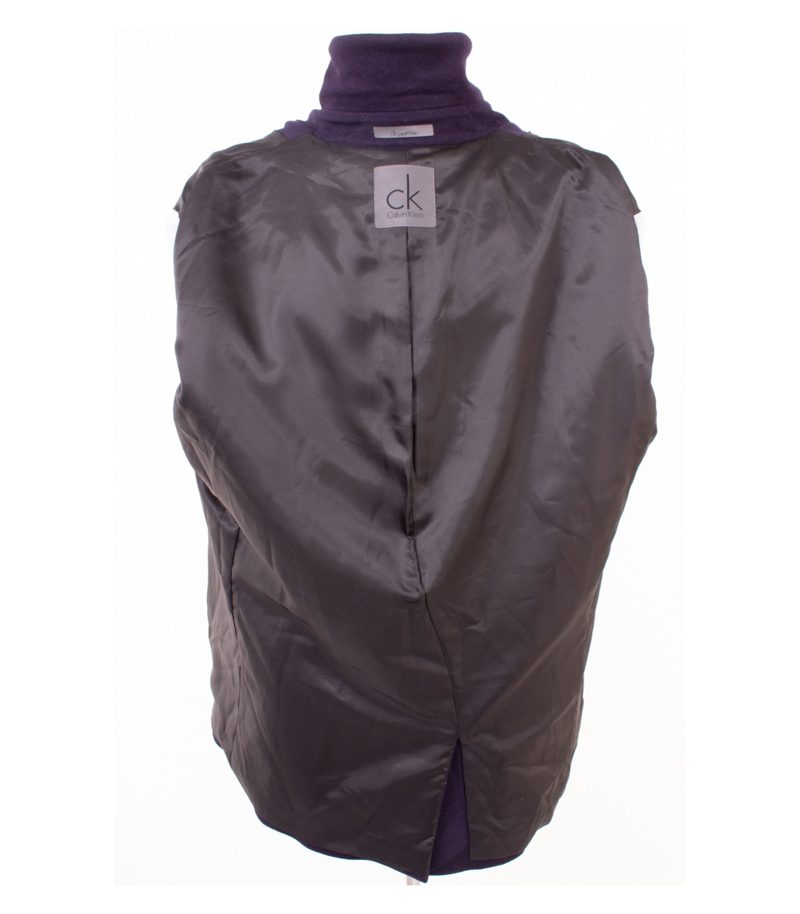 Calvin Klein Herren Mantel Wollmantel Gr. 58 Lila Wolle Kaschmir – Foto 6