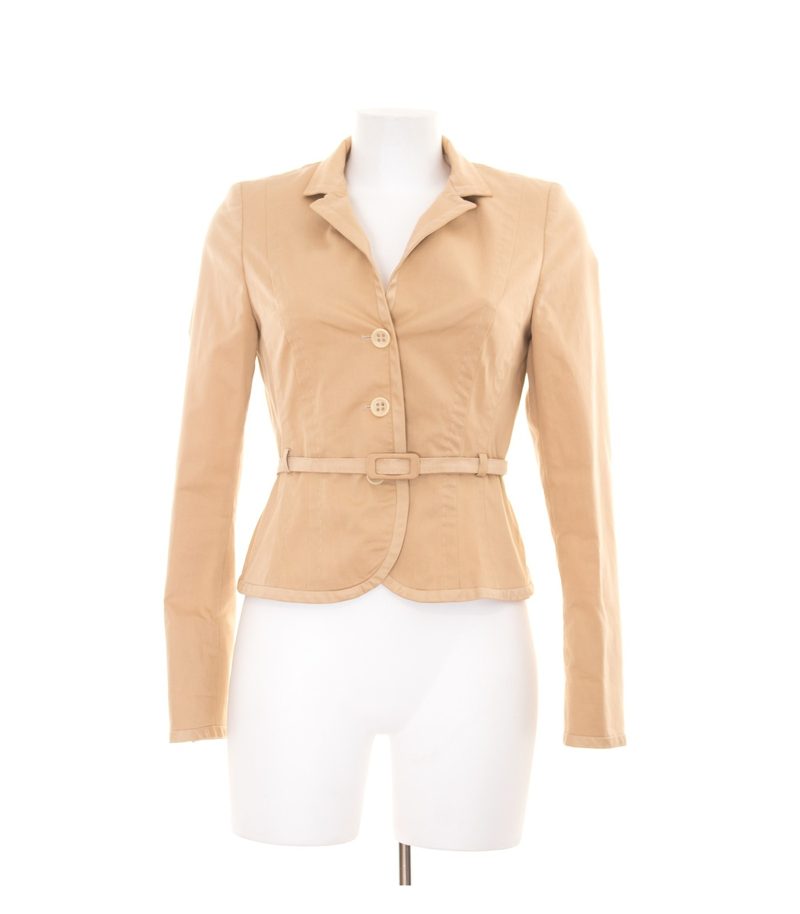 ST.EMILE Damen Blazer Gr. DE 36 Beige Baumwolle – Foto 1