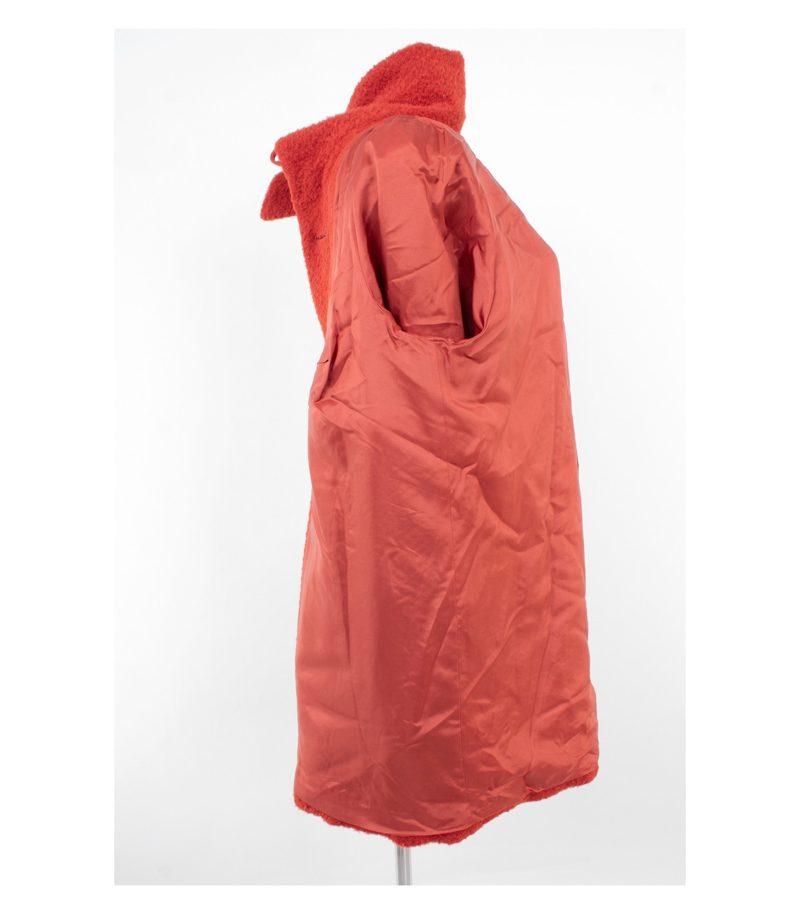 Gerry Weber Damen Mantel Kurzmantel Gr. 44 Rotorange Wolle Mohair Alpaka – Foto 7