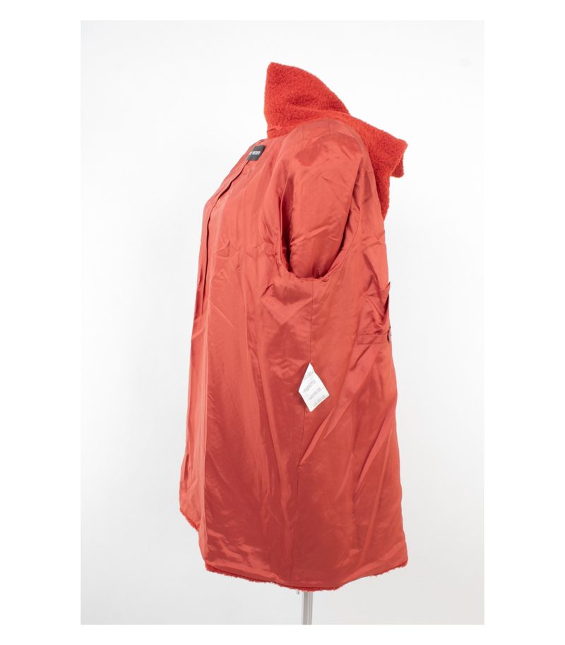 Gerry Weber Damen Mantel Kurzmantel Gr. 44 Rotorange Wolle Mohair Alpaka – Foto 8