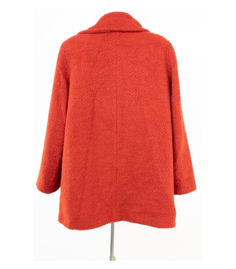 Gerry Weber Damen Mantel Kurzmantel Gr. 44 Rotorange Wolle Mohair Alpaka – Foto 10