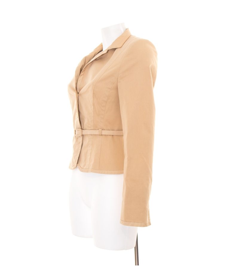 ST.EMILE Damen Blazer Gr. DE 36 Beige Baumwolle – Foto 2