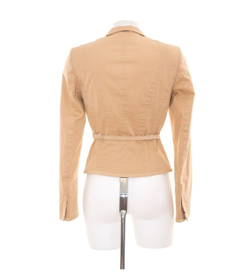 ST.EMILE Damen Blazer Gr. DE 36 Beige Baumwolle – Foto 3