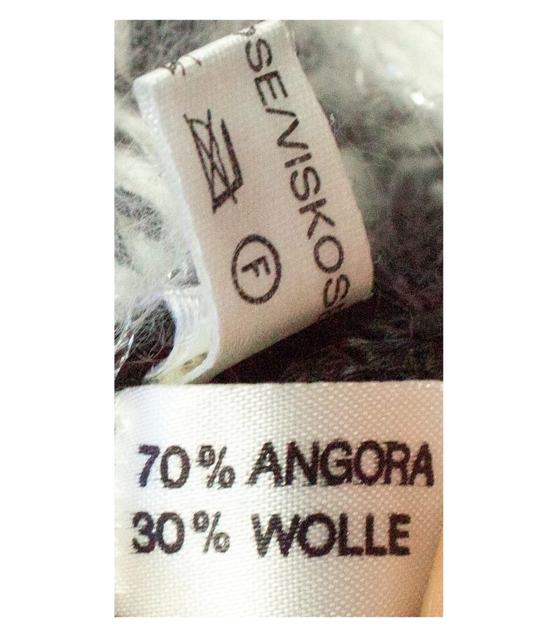 mfc Damen Pullover Eisbär Gr. M (Geschätzt gemessen) Schwarz Angora Wolle – Foto 7