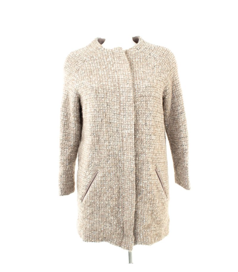 Imperial Damen Mantel Bouclé Gr. S Beige Wolle Mohair – Foto 1