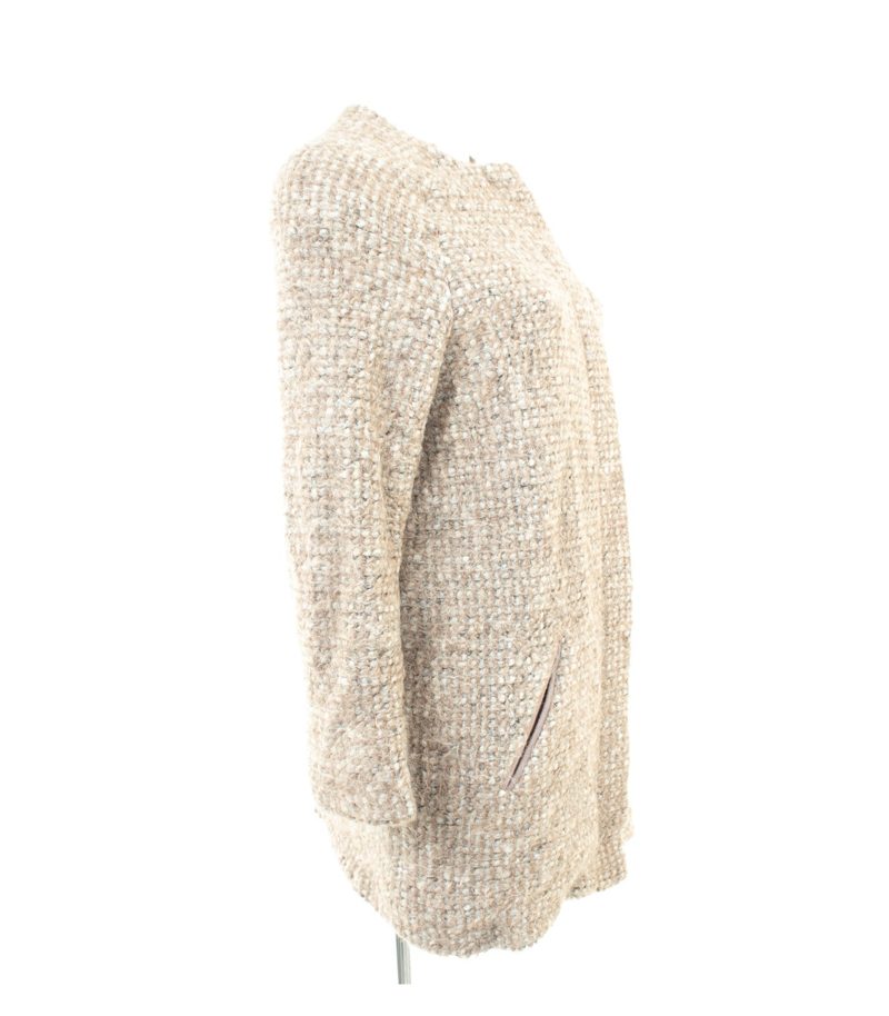Imperial Damen Mantel Bouclé Gr. S Beige Wolle Mohair – Foto 2