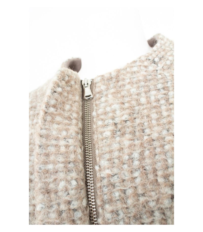 Imperial Damen Mantel Bouclé Gr. S Beige Wolle Mohair – Foto 5