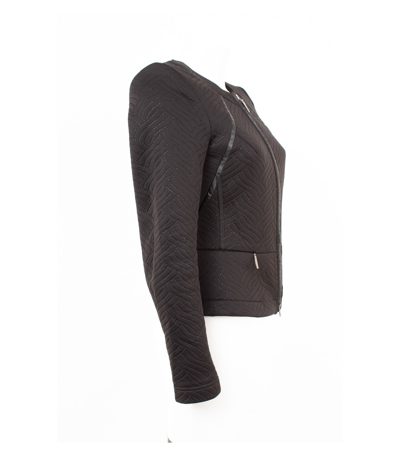 Airfield Damen Jacke Burn- Steppjacke Zipper Gr. 36 Schwarz