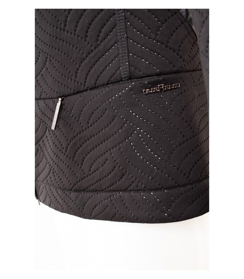 Airfield Damen Jacke Burn- Steppjacke Zipper Gr. 36 Schwarz – Foto 4
