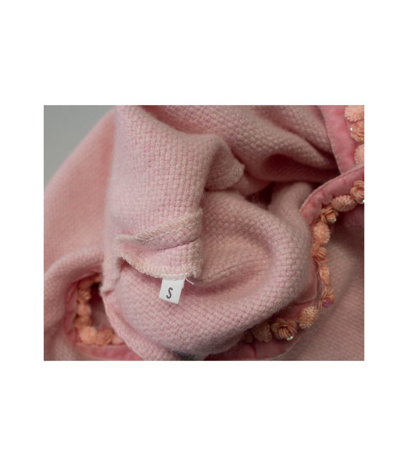 Siggi Spiegelburg Damen Strickjacke Cardigan 100% Spitze Gr. S Rosa Kaschmir – Foto 9