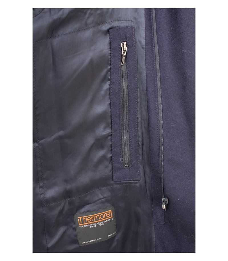 Boggi Milano Herren Sakko Stepp-Blazer Flannel Gr. 54 Blau Wolle – Foto 8