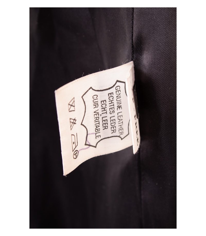Polar Leder Damen Jacke Lederblazer Vintage Gr. 40 Schwarz Leder – Foto 8