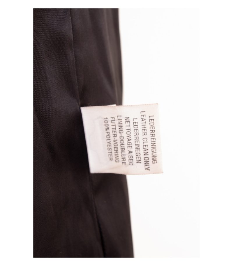 Polar Leder Damen Jacke Lederblazer Vintage Gr. 40 Schwarz Leder – Foto 9
