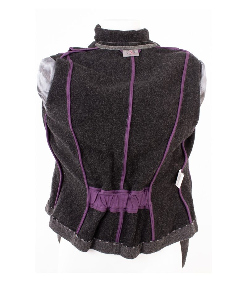 IQ+ Berlin Damen Blazer Janker Walk Gr. 38 Grau Wolle Viskose – Foto 7