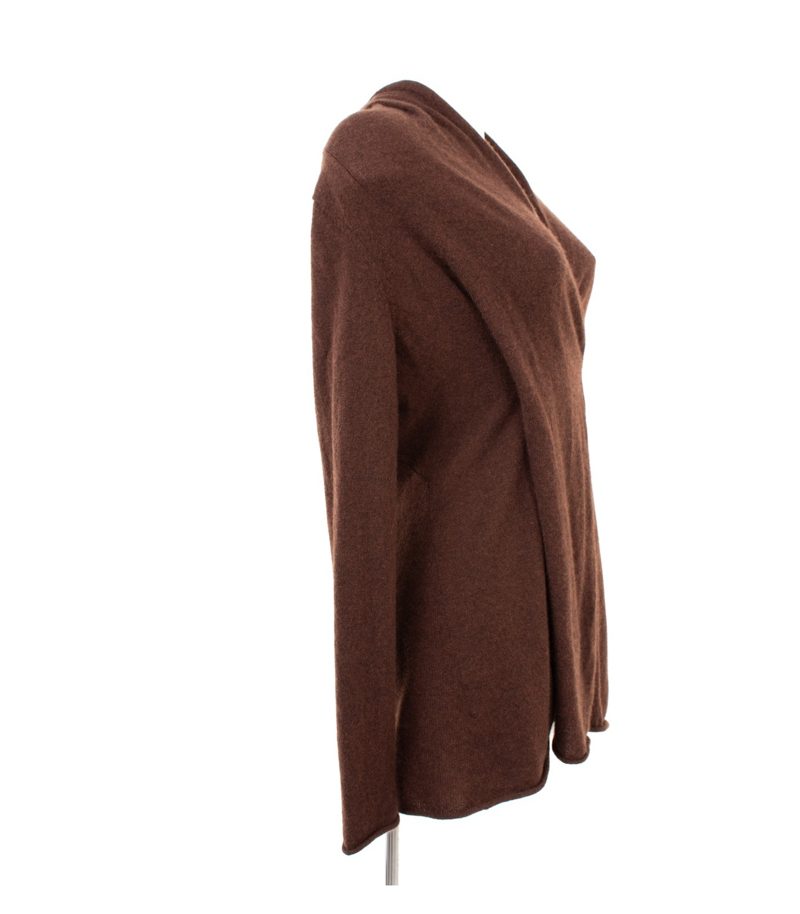 SOMERS Damen Strickjacke Wickel Gr. DE 44 (Geschätzt gemessen) Braun Kaschmir – Foto 2