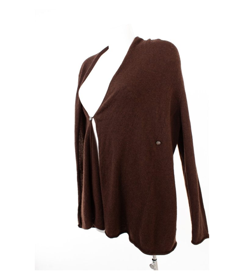 SOMERS Damen Strickjacke Wickel Gr. DE 44 (Geschätzt gemessen) Braun Kaschmir – Foto 5