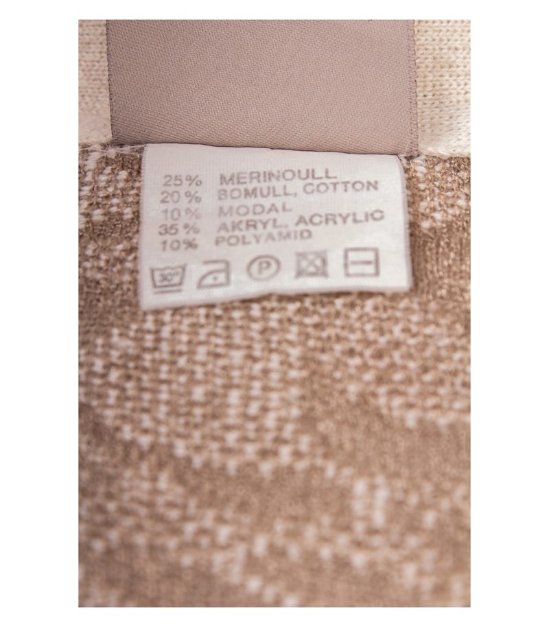 KRISS SWEDEN Damen Strickmantel Cardigan Strukturstrick Lang Gr. L Beige – Foto 8