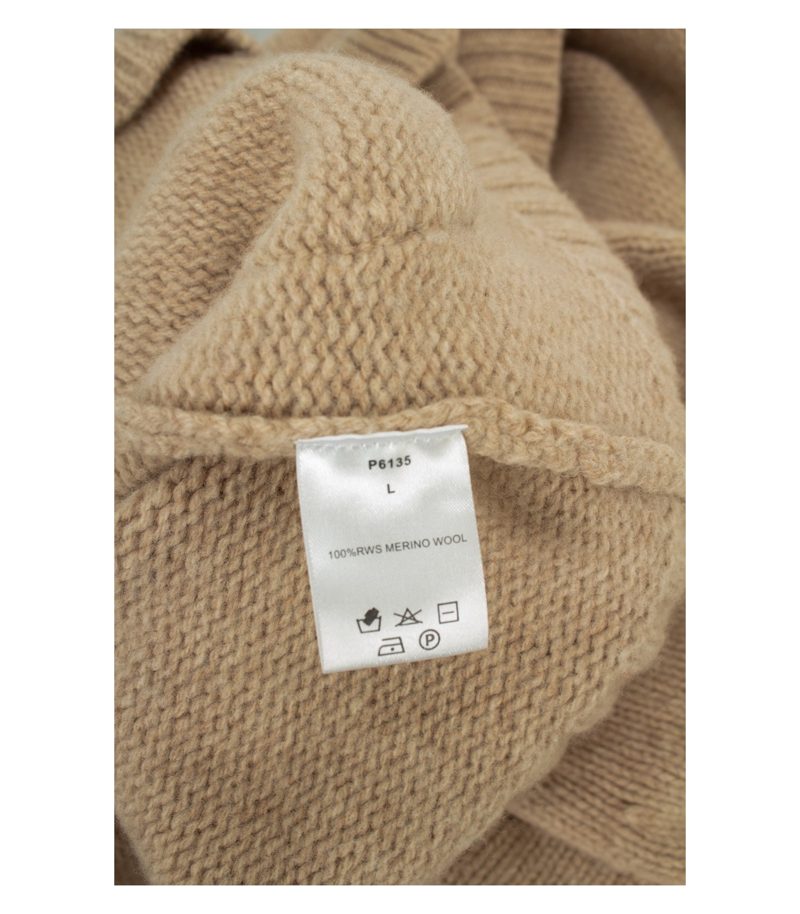 JcSophie Damen Strickjacke Cardigan Merinowolle RWS Taschen Gr. L Beige – Foto 7