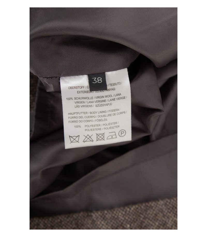 Marc O'Polo Damen Rock Wollrock Meliert Mini Business Gr. 38 Braun Wolle – Foto 5