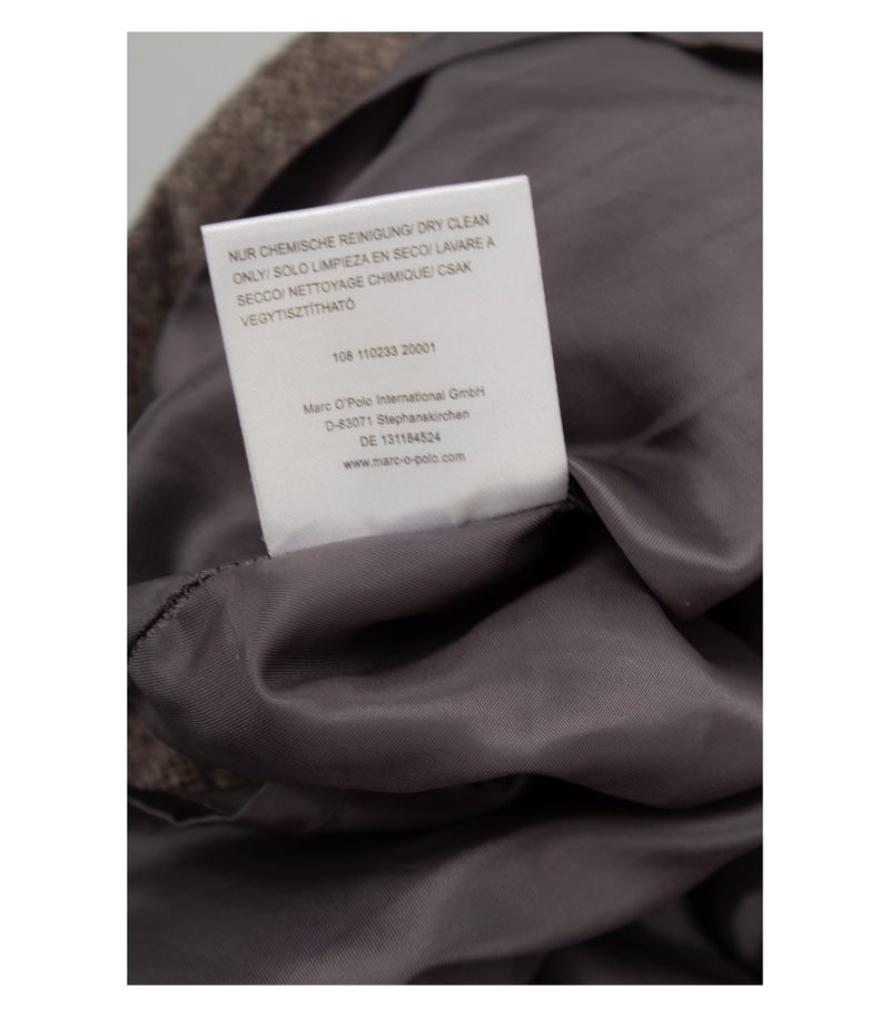 Marc O'Polo Damen Rock Wollrock Meliert Mini Business Gr. 38 Braun Wolle – Foto 6